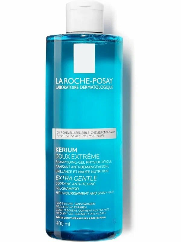 Мягкий физиологический шампунь для бережного очищения кожи головы и волос, 400 мл