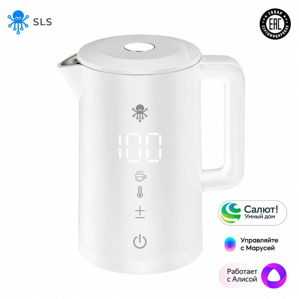 Умный чайник SLS KET-06 Wi Fi ( Белый)