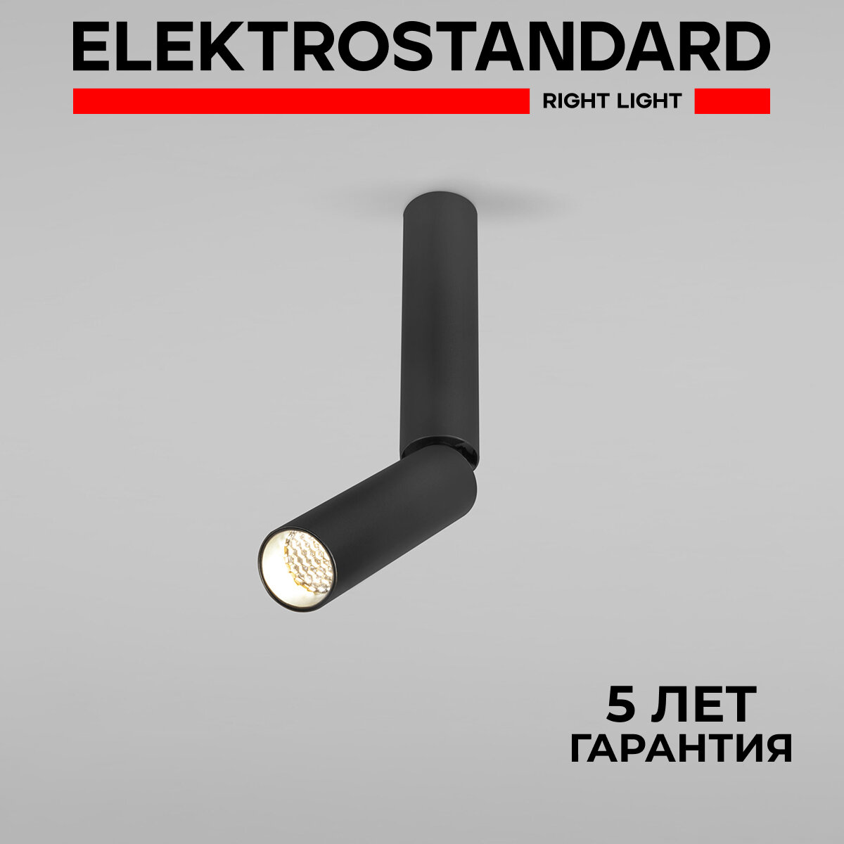 Спот / Накладной потолочный светодиодный светильник Elektrostandard Pika 25029/ LED, поворотный, 6 Вт/4200 К, черный