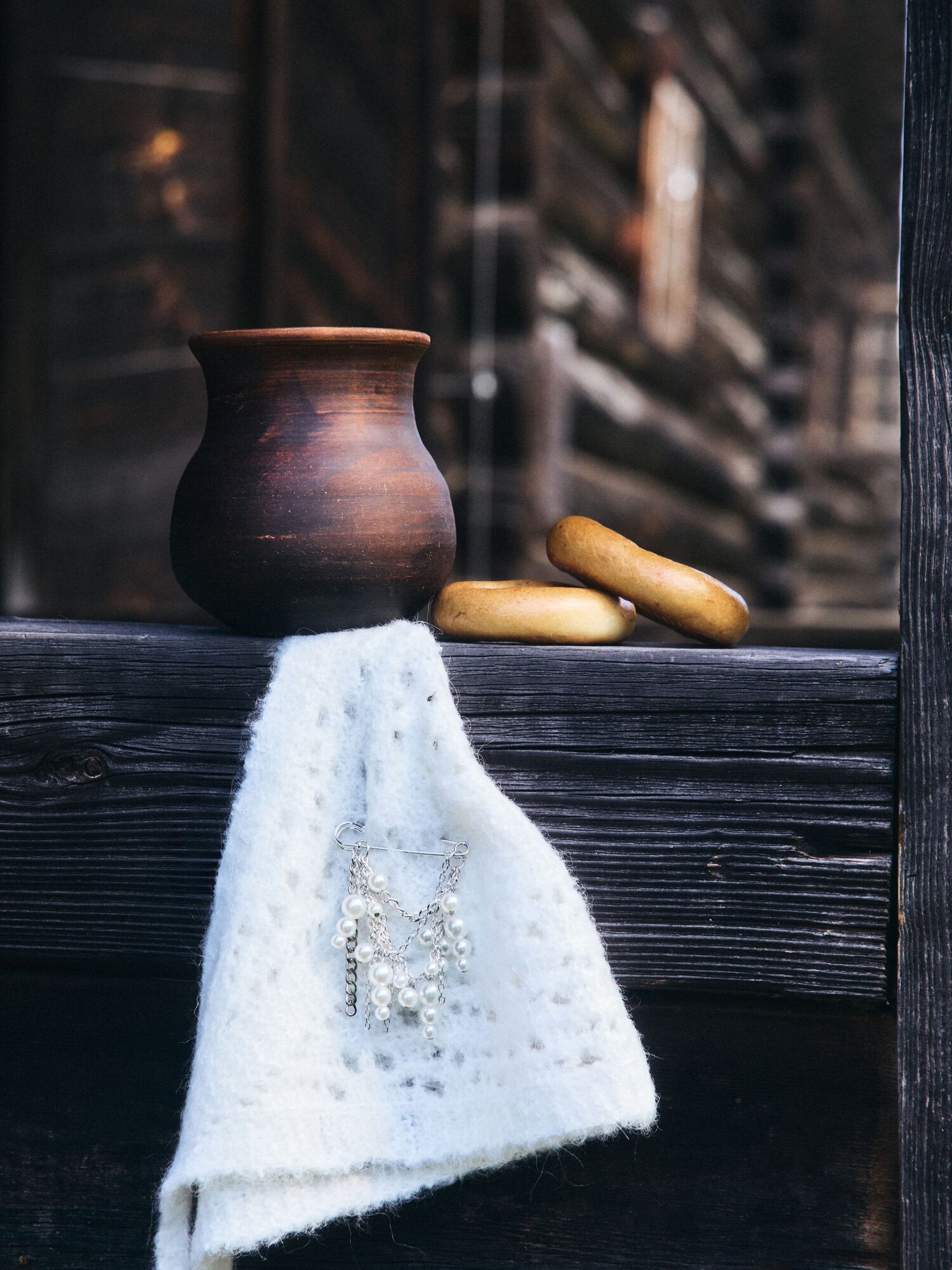 Брошь Zarina, жемчуг имитация