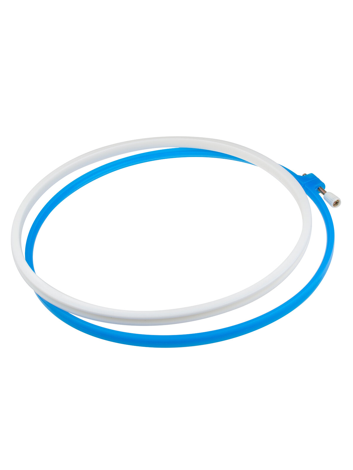 Пяльцы для вышивания пластиковые Белоснежка / Диаметр 23 см / Цвет синий / Круглая форма