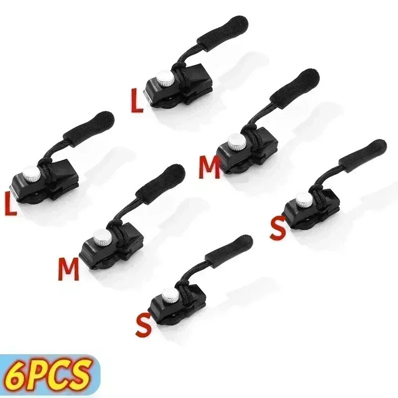 MOONBIFFY Комплект для ремонта молний 1 шт. 6pcs