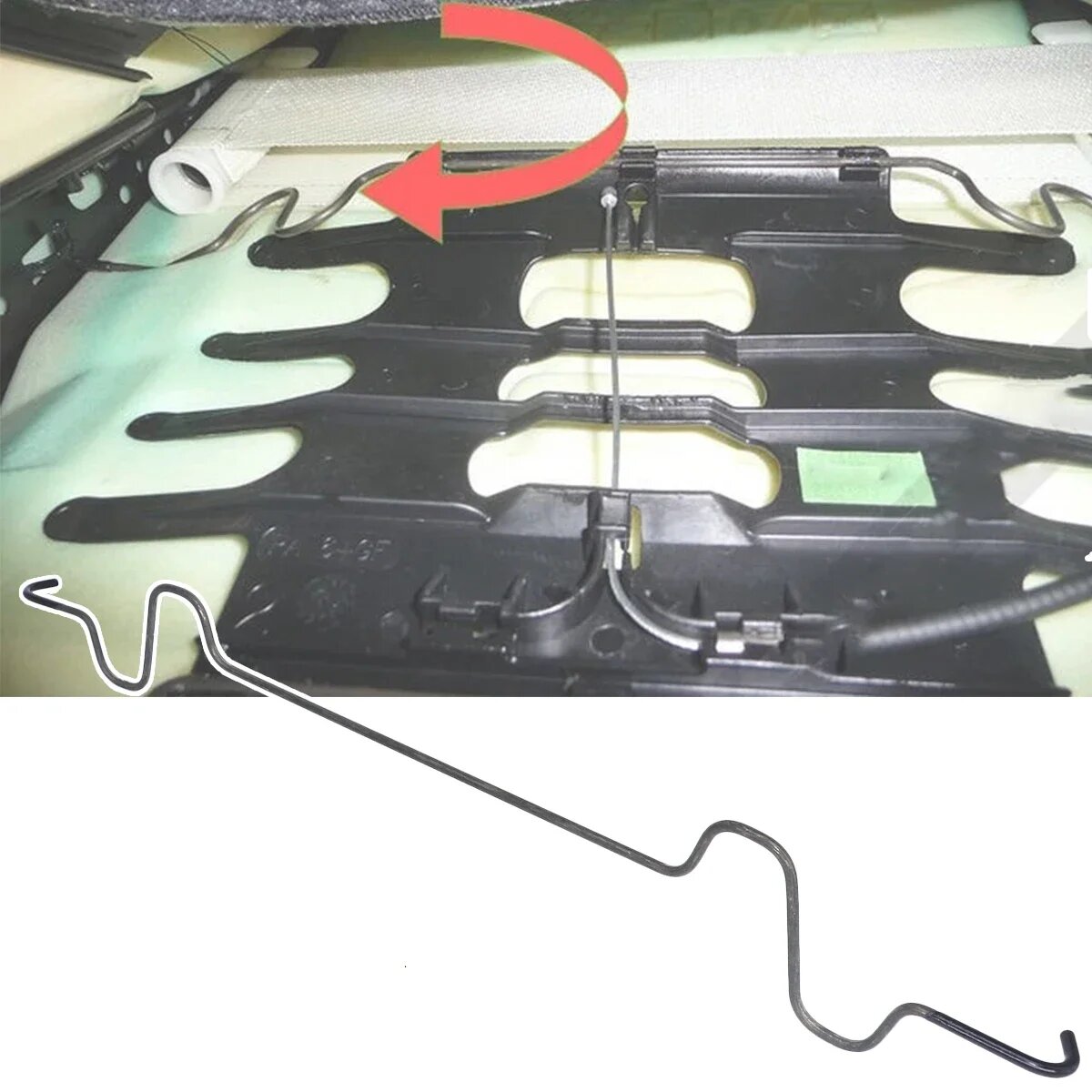 Поясничная опора для переднего сиденья, пружинная проволока, ремонт для Ford S- Max M K1 2006 2007-2015, запасные части для фиксации троса спинки 1791749
